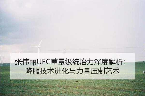 张伟丽UFC草量级统治力深度解析：降服技术进化与力量压制艺术